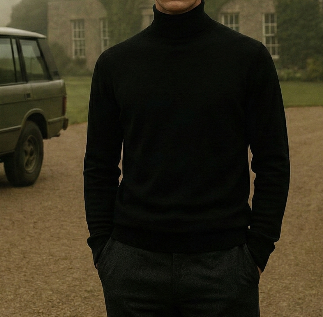 Men's Turtleneck - Black