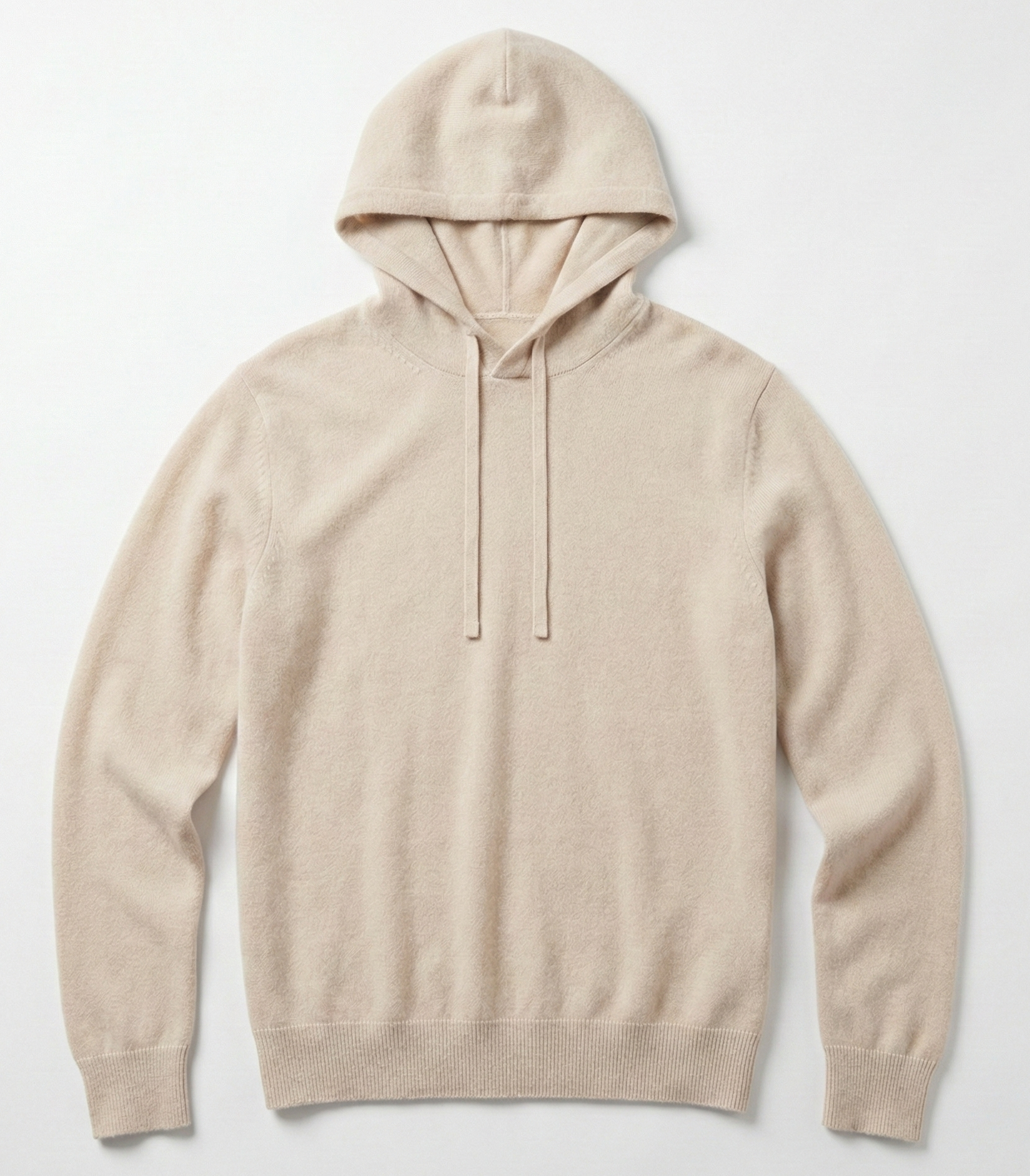 Fine Cashmere Hoodie - Beige